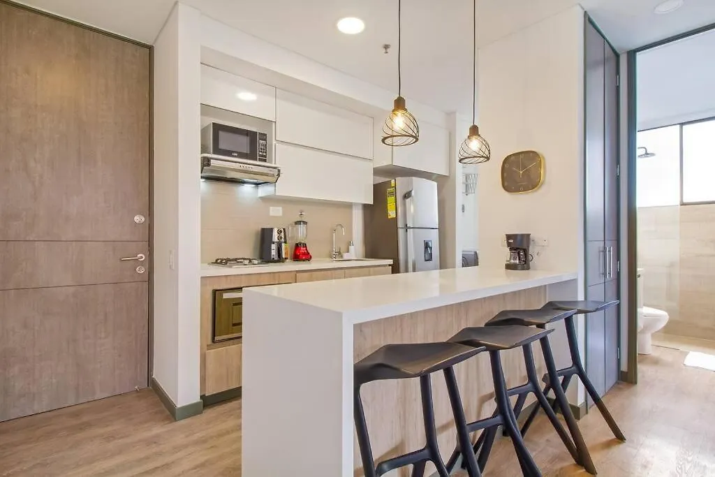Poblado View Class Suite / Big Balcony メデジン アパート